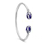 White Gold, Diamond & Blue Enamel Open Bracelet | Fabergé