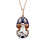 Rose Gold Dark Blue Guilloché Enamel Polar Bear Surprise Locket | Fabergé