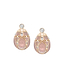 Rose Gold Diamond and Pink Guilloché Enamel Earstuds | Fabergé