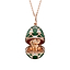 Rose Gold Diamond & Green Guilloché Enamel Elephant Surprise Locket | Fabergé