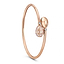 Rose Gold, Diamond & Pink Enamel Crossover Bracelet | Fabergé