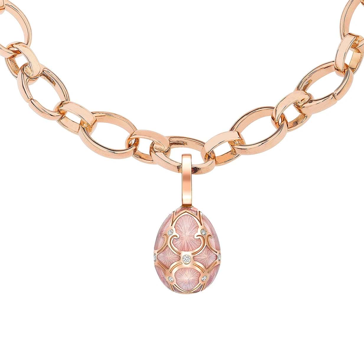 Forever Egg Charm with Guilloché Enamel