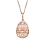 Rose Gold Diamond & Pink Guilloché Enamel Egg Pendant | Fabergé