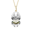 White and Yellow Gold Diamond and White Enamel Carved Mother of Pearl Rose Surprise Locket | Fabergé
