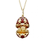 Yellow Gold Diamond and Red Guilloché Enamel Gold State Coach | Fabergé