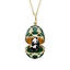 Heritage Yellow Gold Diamond & Green Guilloché Enamel Panda Surprise Locket