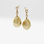 Yellow Gold Diamond & Opalescent Guilloché Enamel Egg Drop Earrings | Fabergé