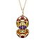 Yellow Gold Diamond & Red Guilloché Enamel Coronation Crown Surprise Locket | Fabergé