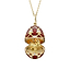 Yellow Gold Diamond & Red Guilloché Enamel Year Of The Goat Surprise Locket | Fabergé