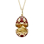 Yellow Gold Diamond & Red Guilloché Enamel Year Of The Rat Surprise Locket | Fabergé