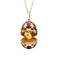 Yellow Gold Diamond & Red Guilloché Enamel Year Of The Rooster Surprise Locket | Fabergé