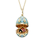 Yellow Gold Diamond & Turquoise Guilloché Enamel Ladybird Surprise Locket | Fabergé