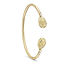 Yellow Gold, Diamond & White Enamel Open Bracelet | Fabergé