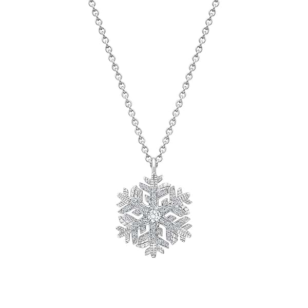 Platinum Diamonds 'Winter' Snowflake Pendant