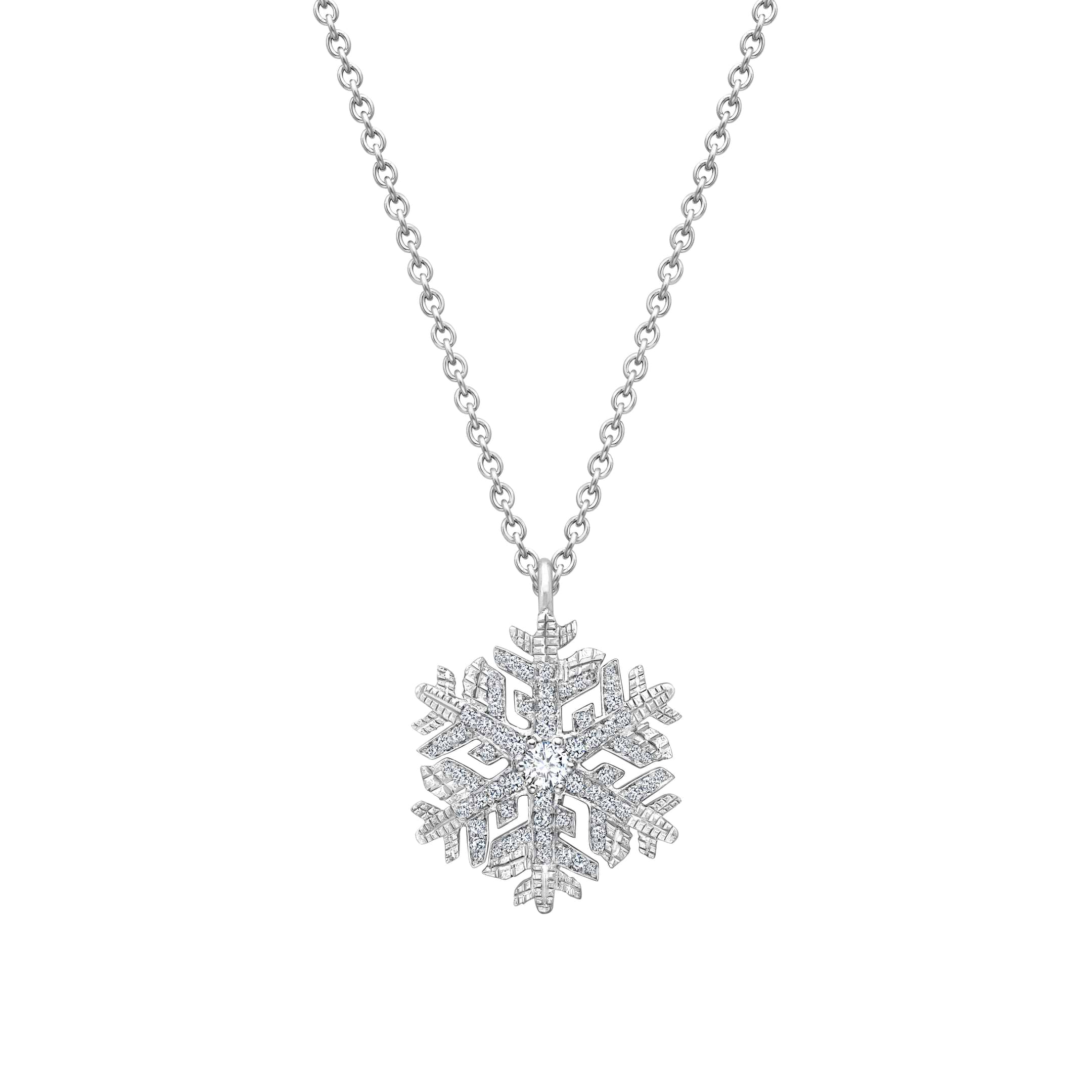 Platinum Diamonds 'Winter' Snowflake Pendant