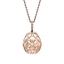 Brushed Rose Gold & Diamond Set Egg Pendant I Fabergé