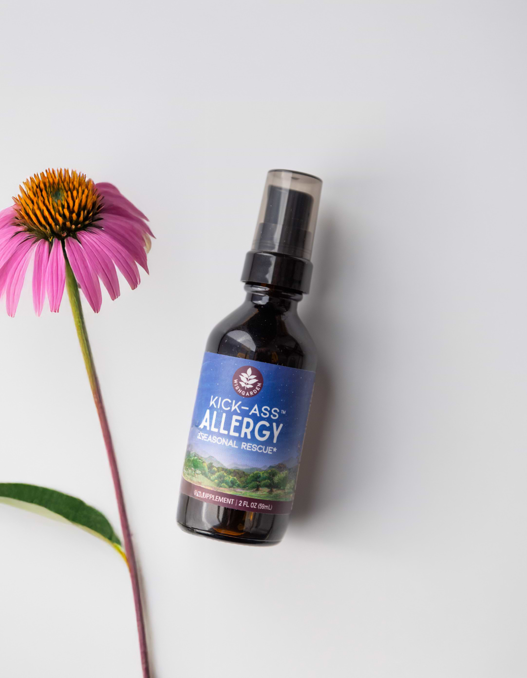 Kick-Ass Allergy Bottle with echinacea