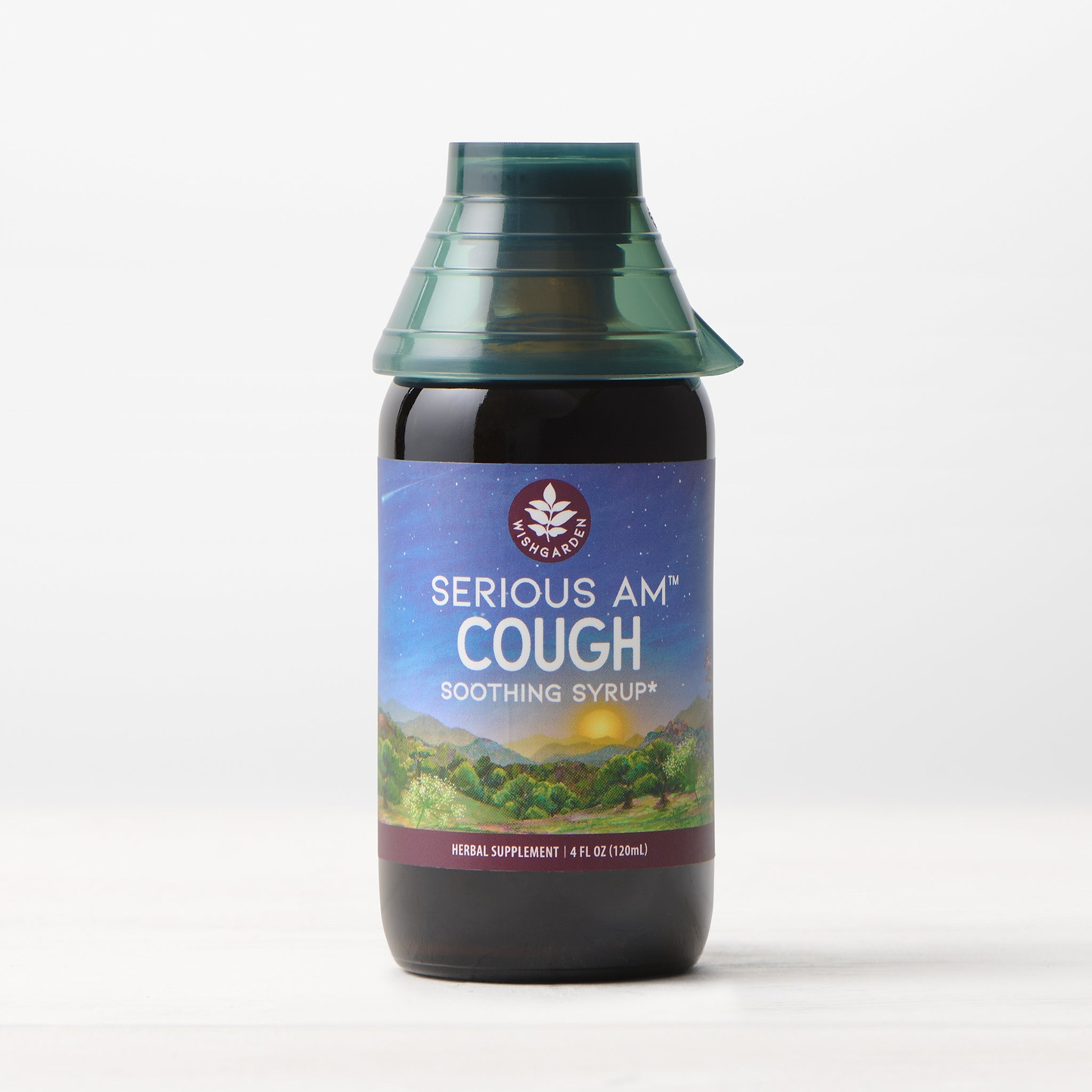 Serious AM Cough Soothing Syrup 4oz Jigger