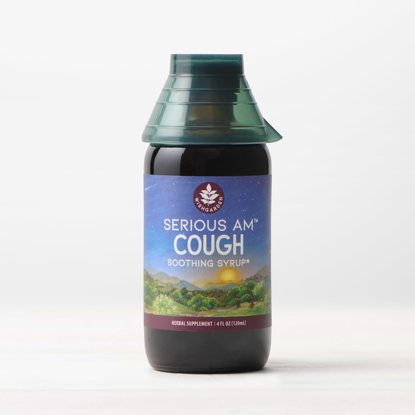 Serious AM Cough Soothing Syrup 4oz Jigger