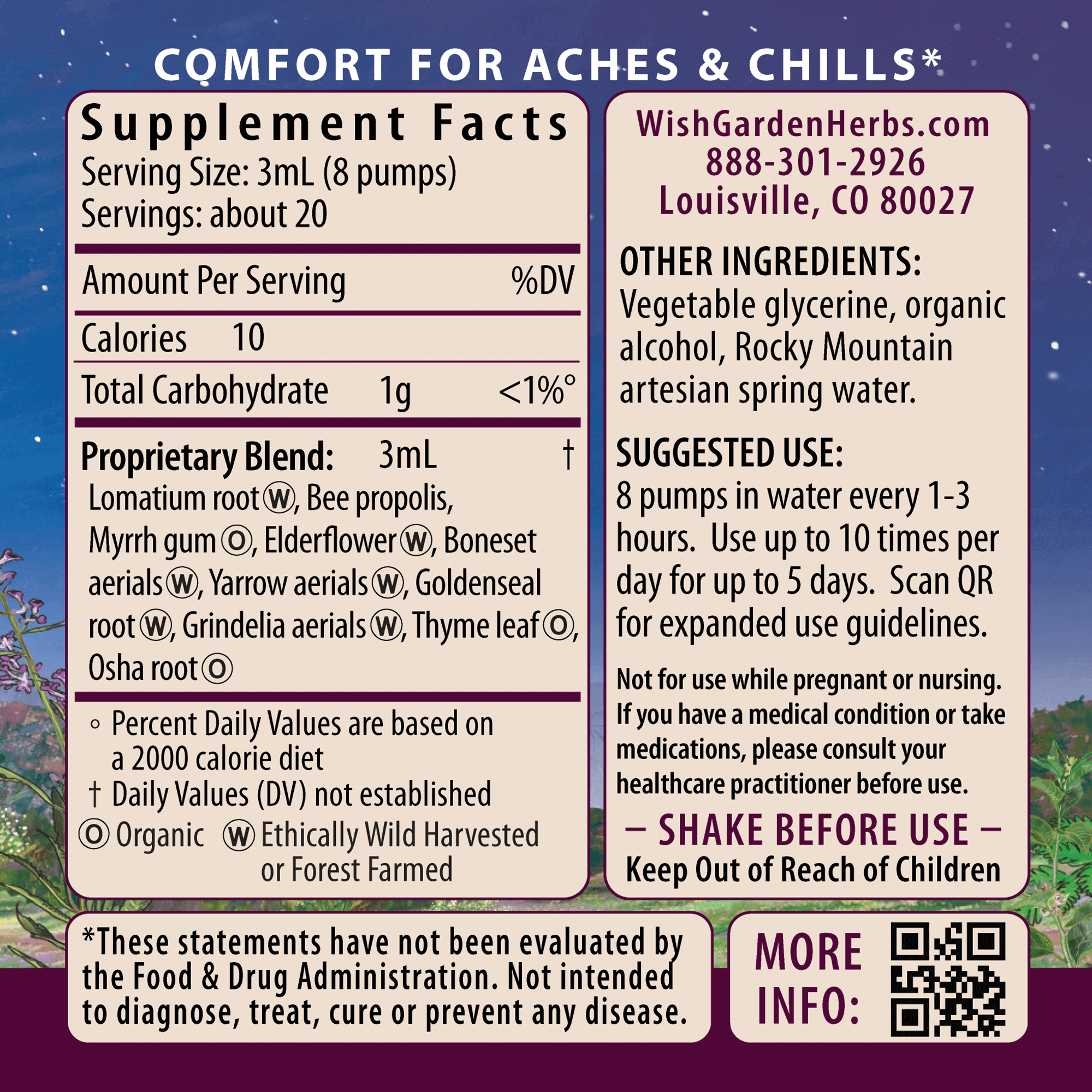 Serious V-Fighter Immune Force Ingredients & Supplement Facts