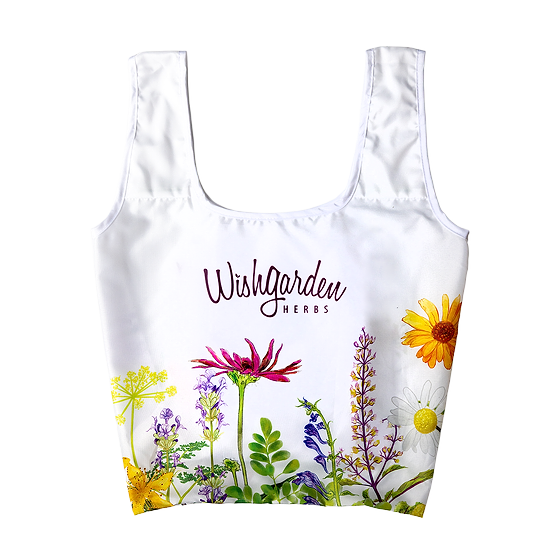 WishGarden Herbs Reusable ChicoBag - White