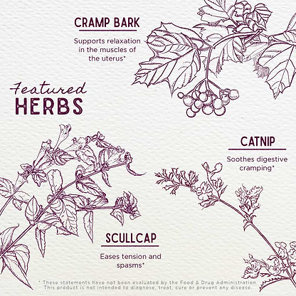 Featured Herbs in Cramp Release, Menses Soother