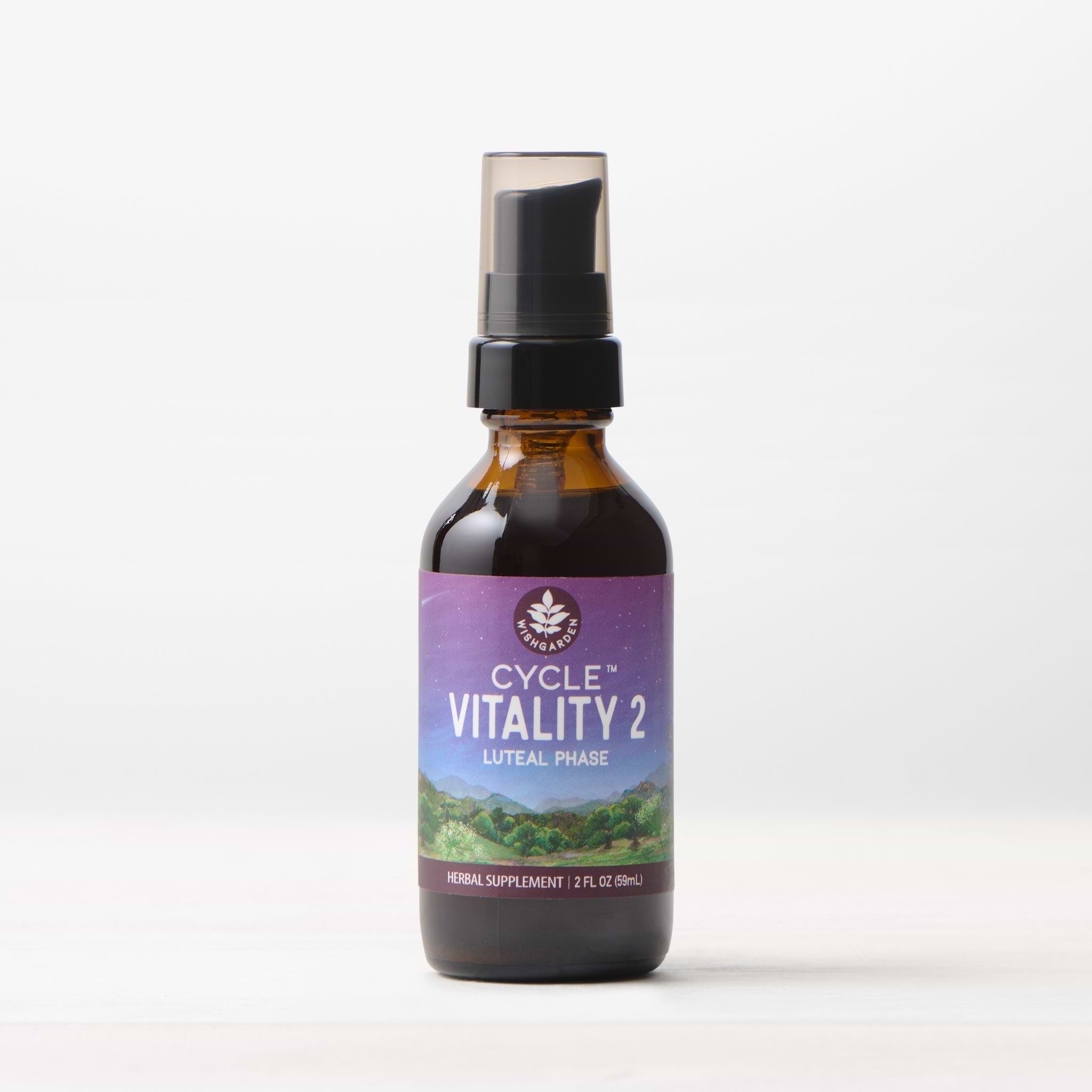 Cycle Vitality 2 Luteal Phase - Progesterone Support 2oz Pump