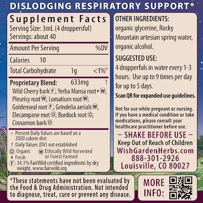 Get Over It!, Immune Recovery 4oz Dropper Supplement Facts and Suggested Use