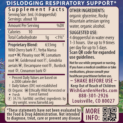 Get Over It!, Immune Recovery 1oz Dropper Supplement Facts and Suggested Use