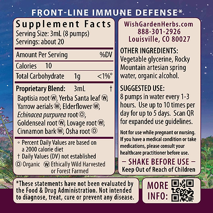 Kick-Ass Immune, Activator 2oz Pump Supplement Facts and Suggested Use