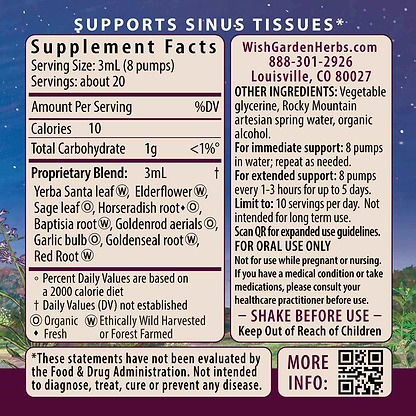 Kick-Ass Sinus, Move & Soothe 2oz Pump Supplement Facts and Suggested Use