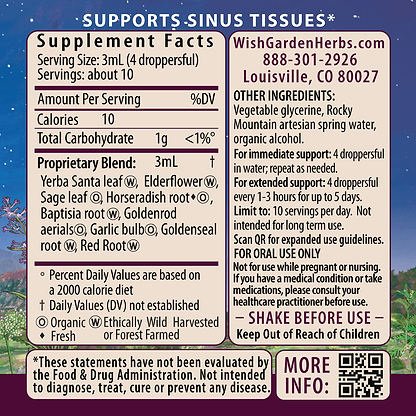 Kick-Ass Sinus, Move & Soothe 1oz Dropper Supplement Facts and Suggested Use
