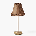 Brown Frilled Silk 