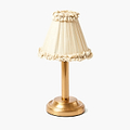 Cream frilled Silk 