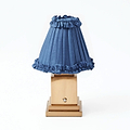 Blue Frilled Silk