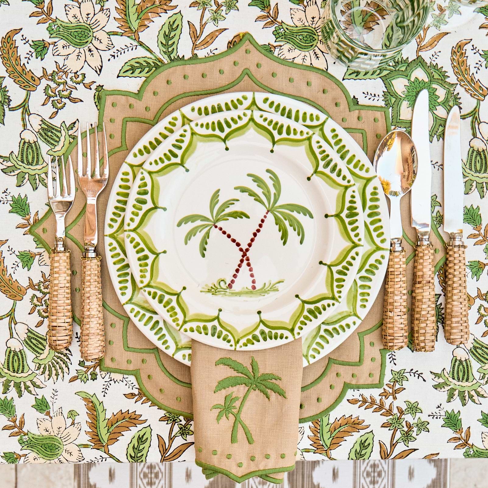 Sand & Green Celestria Placemats (Set of 4)
