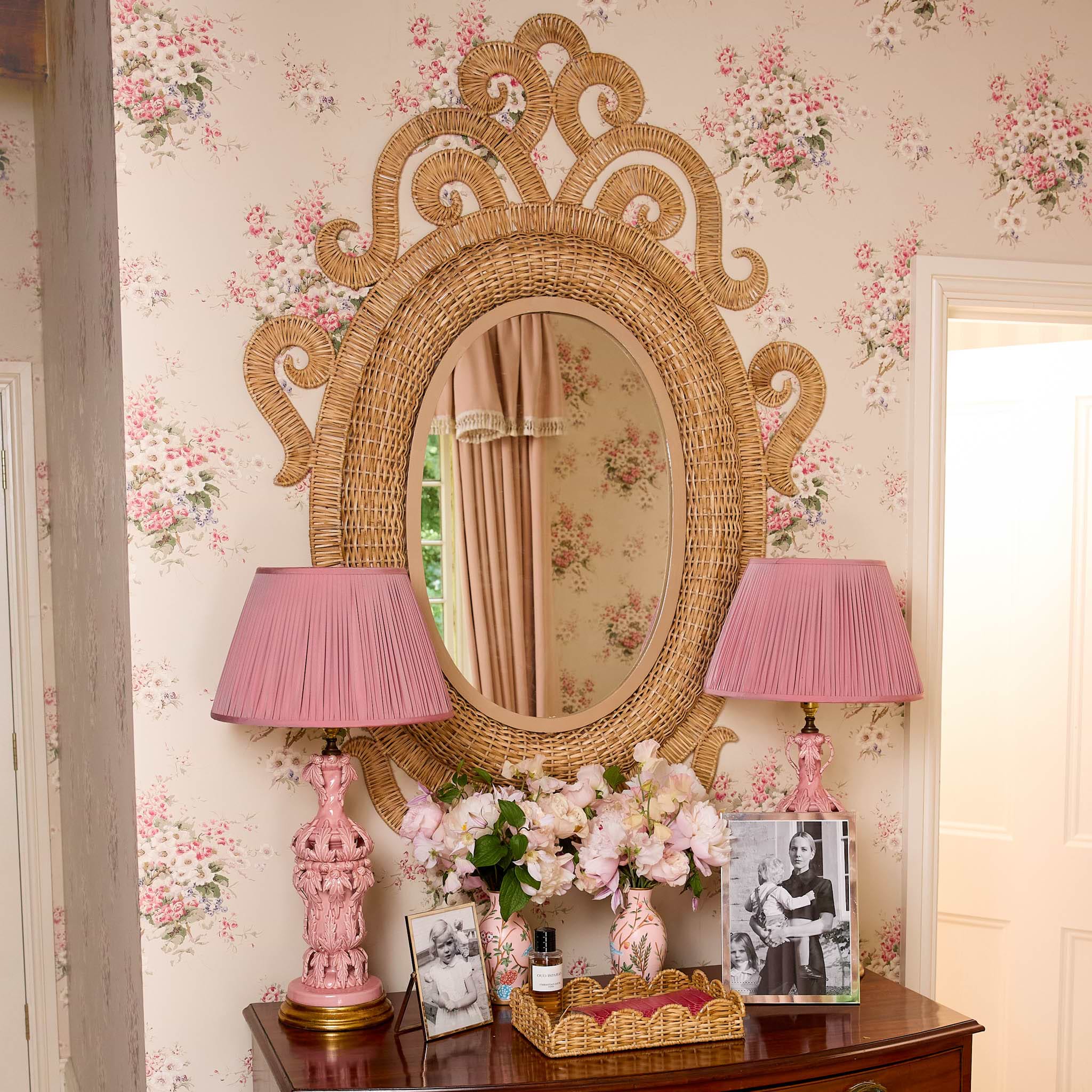 Oval Grand Rattan Mirror