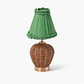 Green Frilled Silk