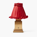 Red Frilled Silk