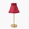 Burgundy Frilled Silk
