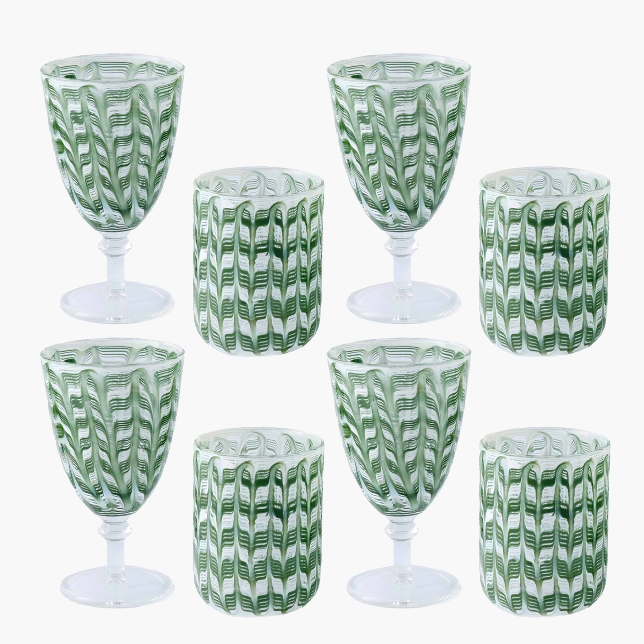 Olive Paloma Glassware (Set of 8)