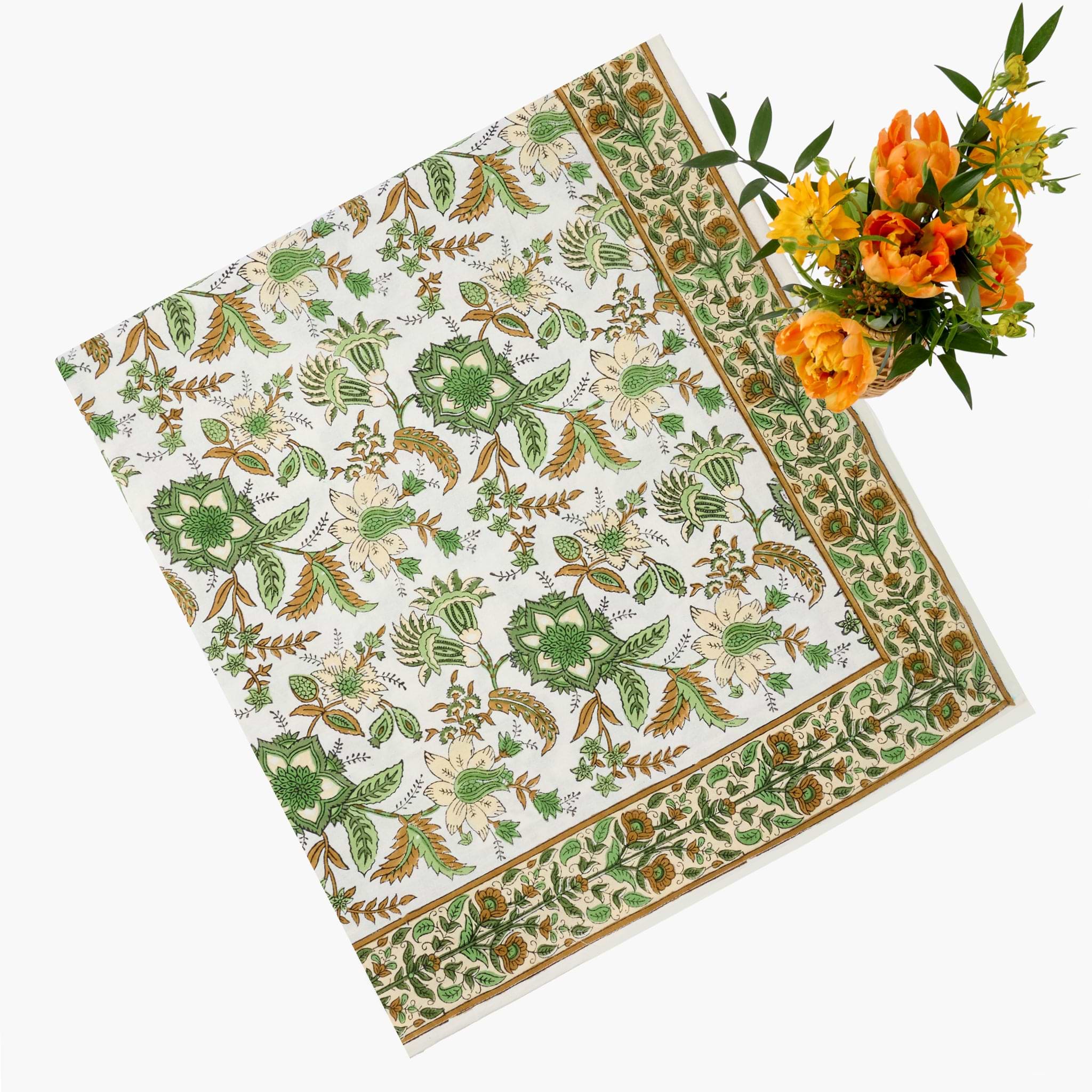 Helena Blockprint Tablecloth