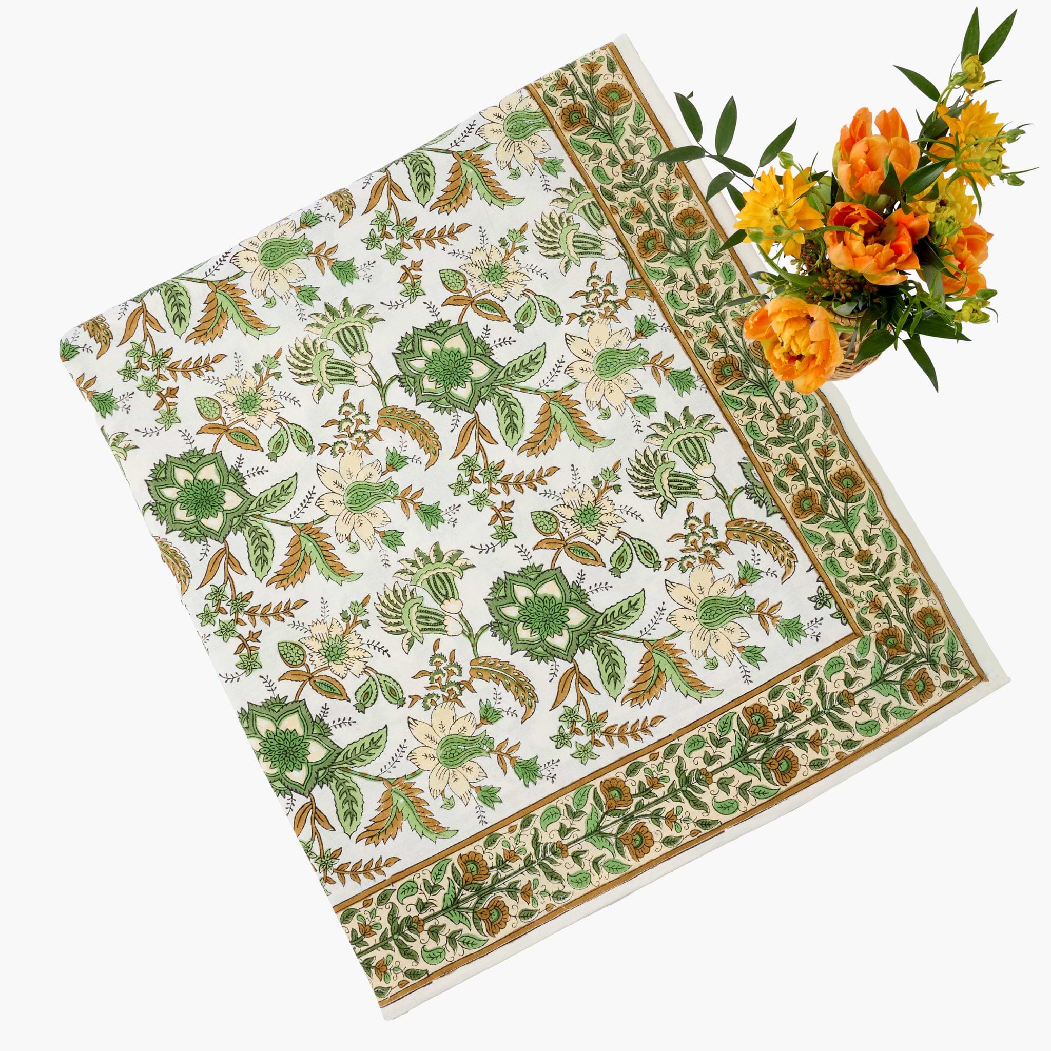Helena Blockprint Tablecloth