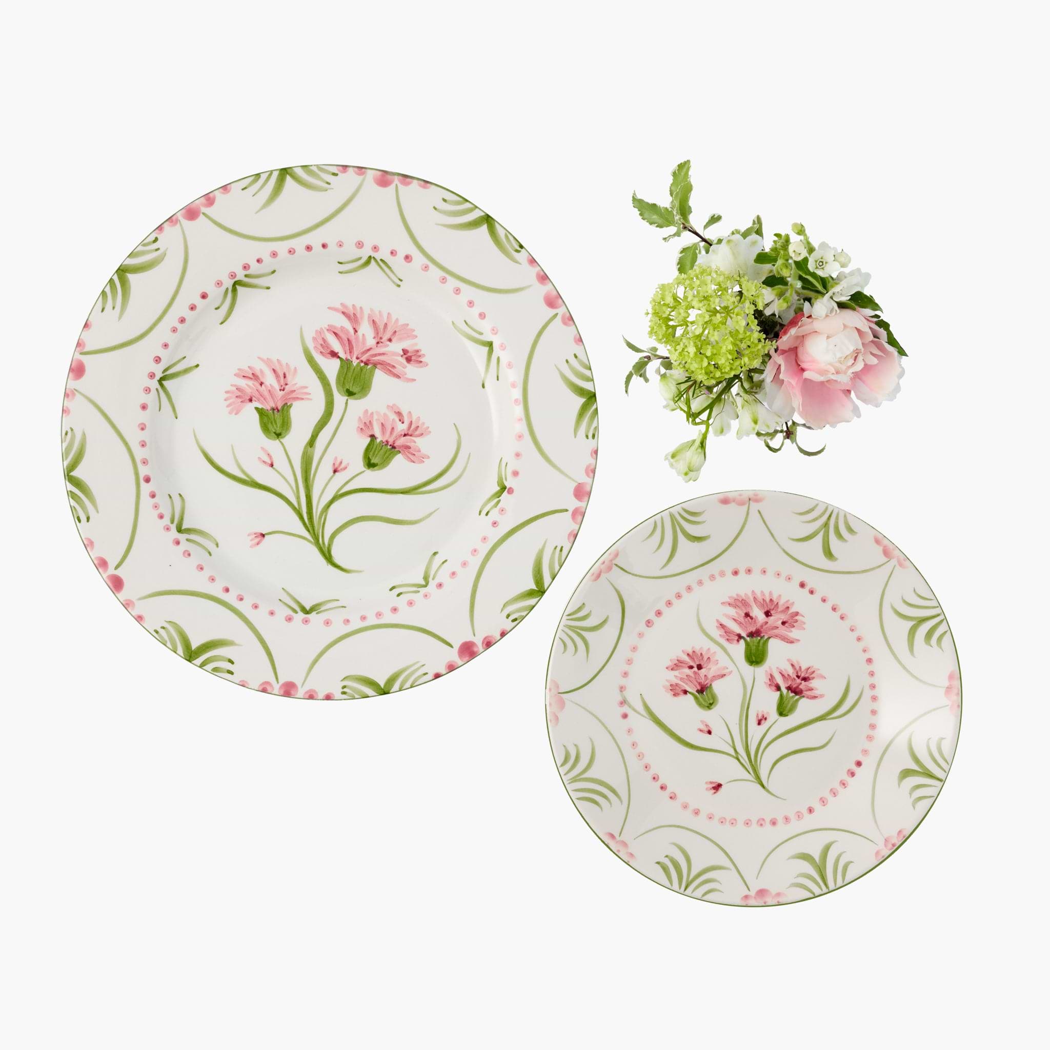 Pink & Green Santa Kristina Starter Plate