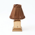 Brown Frilled Silk 