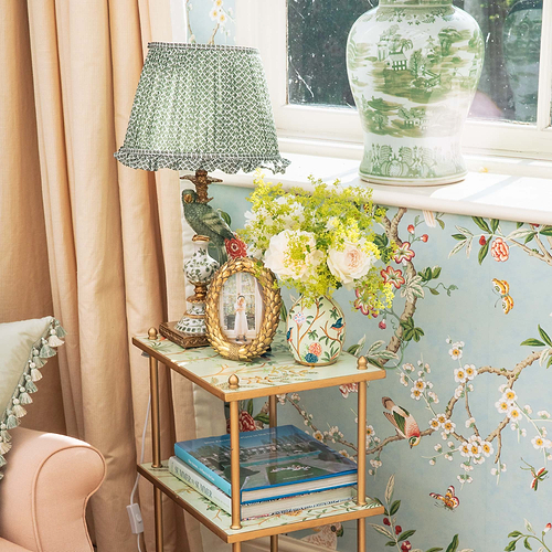 Blue Wicker Photo Frames (Set of 2)