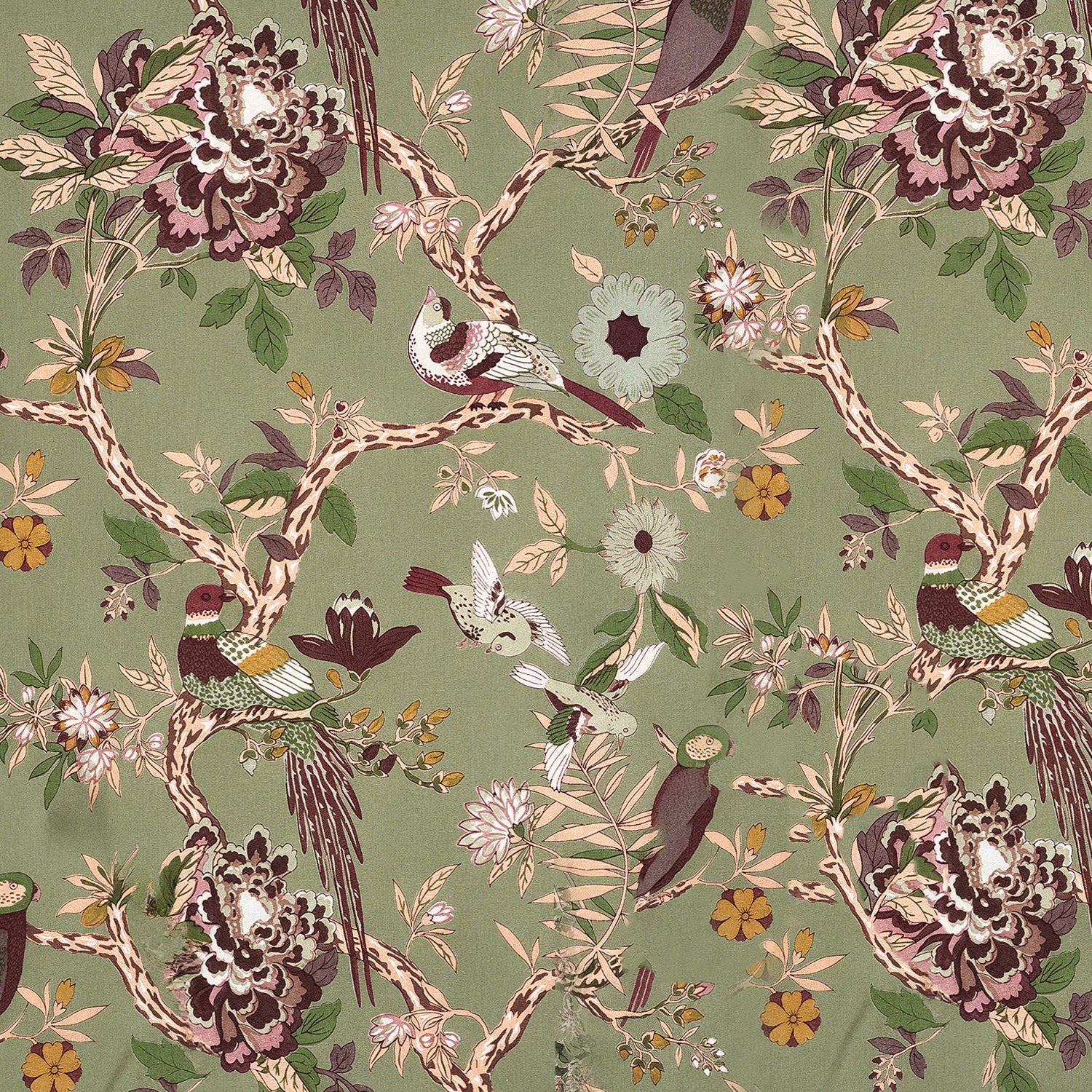 Olive Bird Tablecloth
