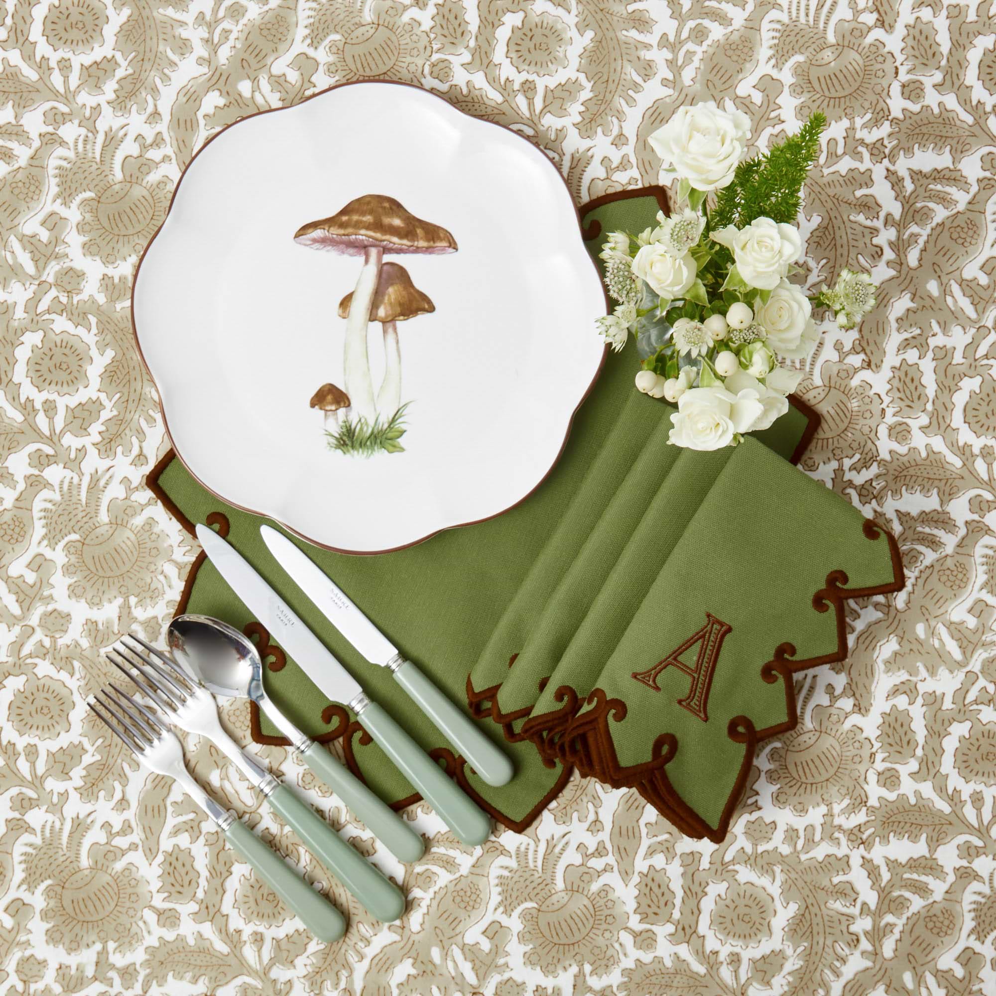 Scalloped Mushroom Dinner Plate