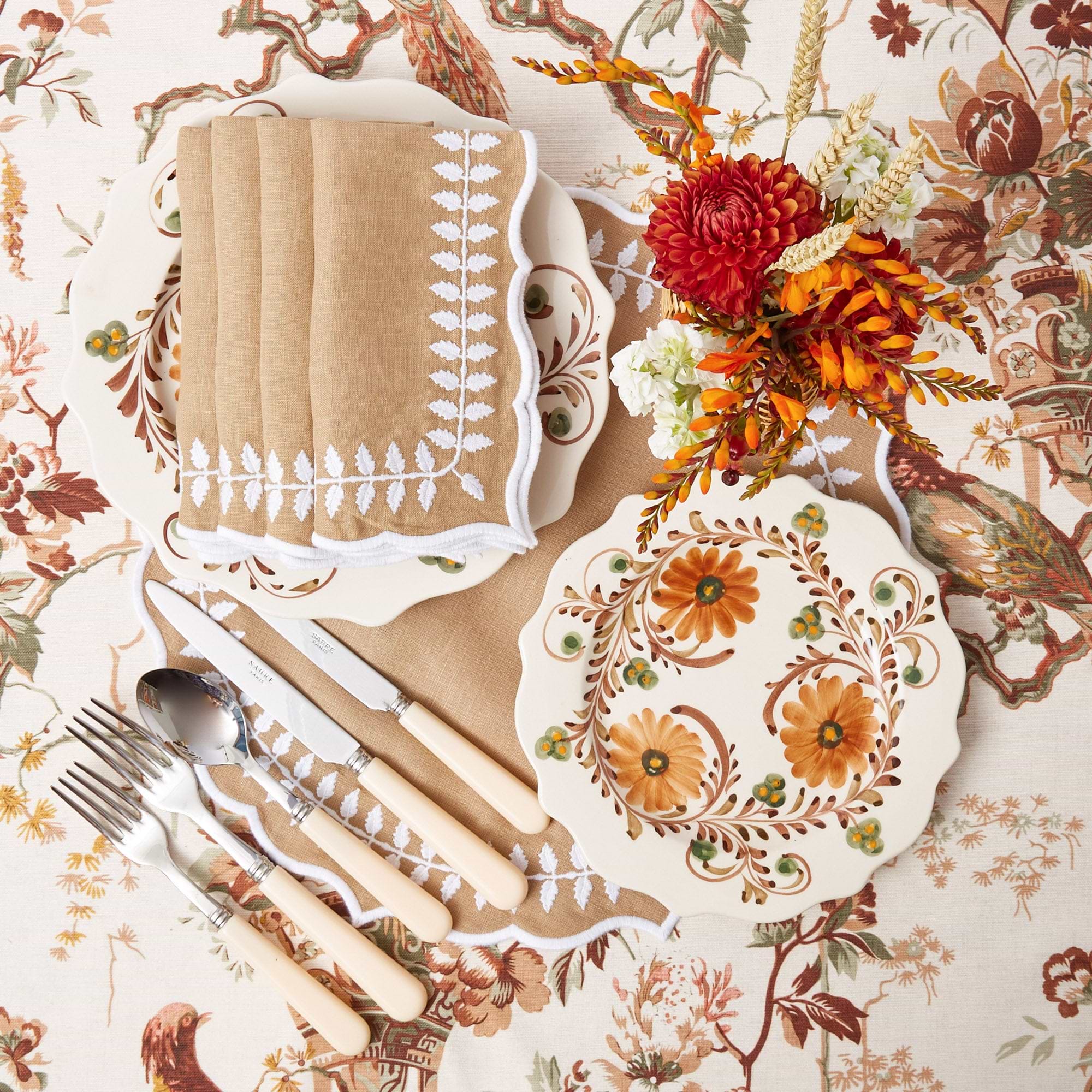 Pheasant & Flora Tablecloth