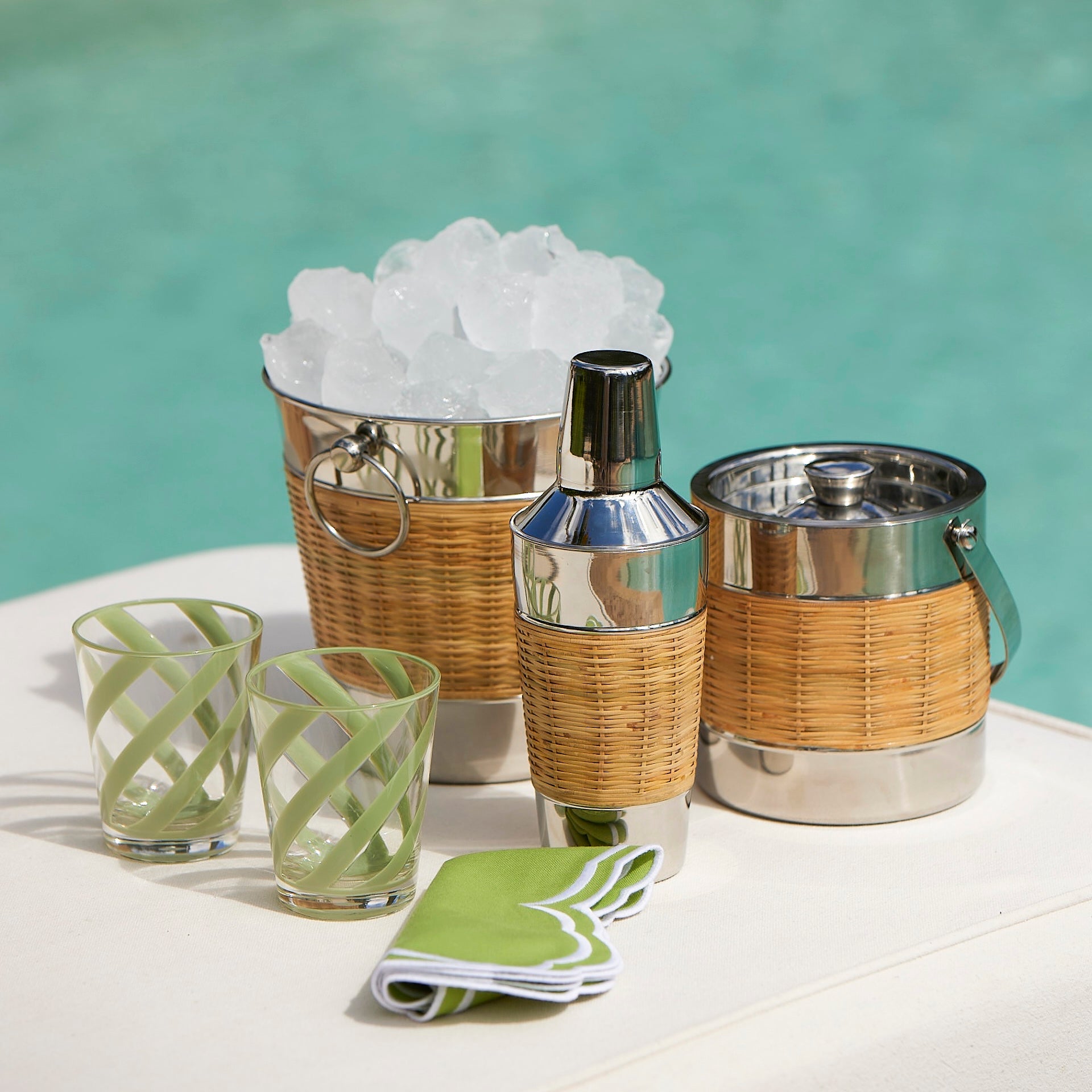 Wicker Ice Bucket